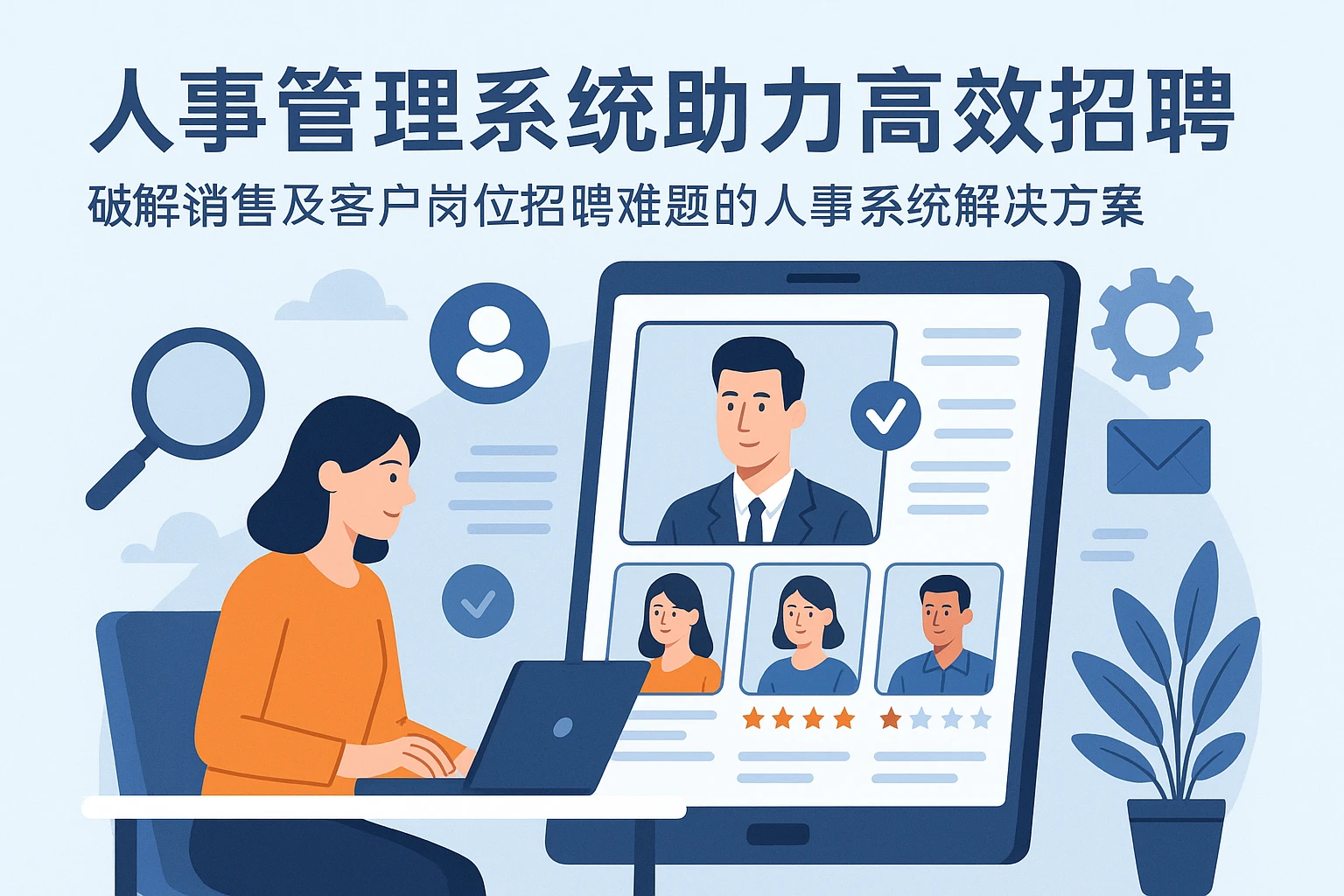人事管理系统助力高效招聘——破解销售及客户岗位招聘难题的人事系统解决方案