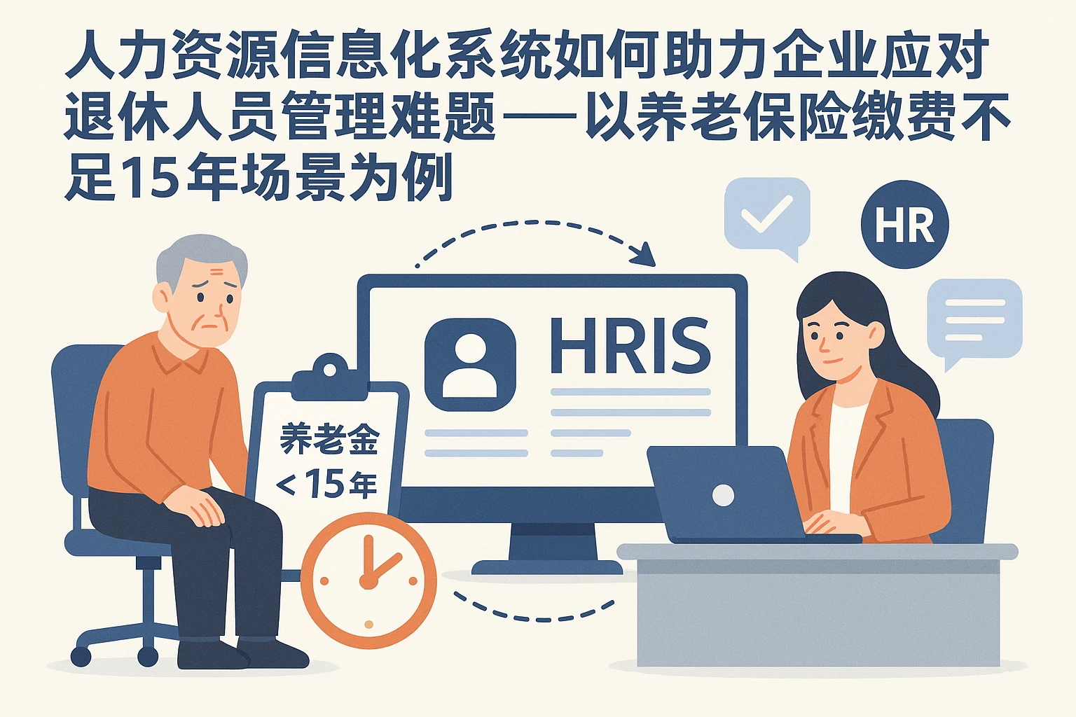 人力资源信息化系统如何助力企业应对退休人员管理难题——以养老保险缴费不足15年场景为例