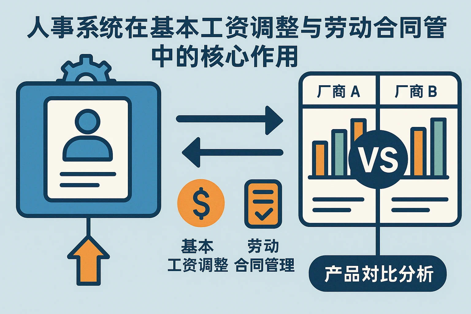 人事系统在基本工资调整与劳动合同管理中的核心作用——厂商与产品对比分析