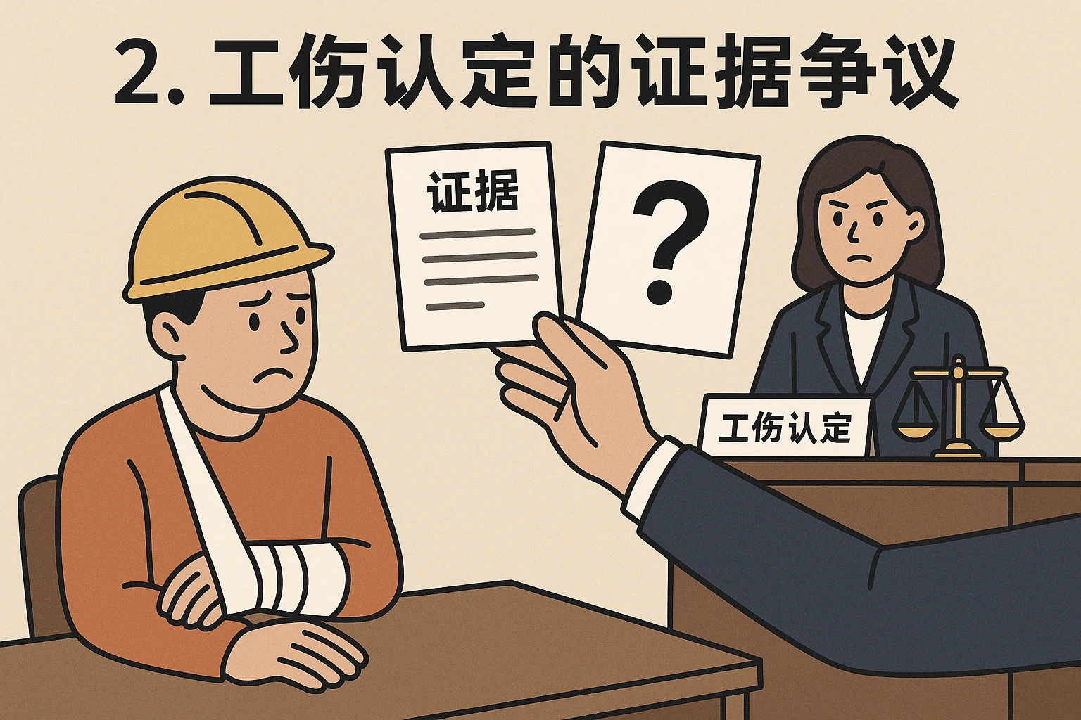 2. 工伤认定的证据争议