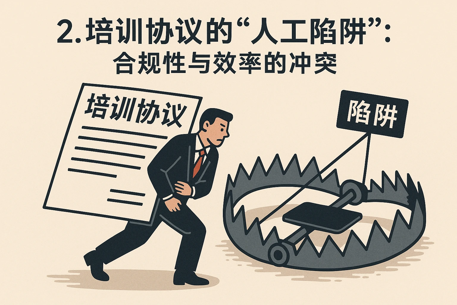 2. 培训协议的“人工陷阱”：合规性与效率的冲突