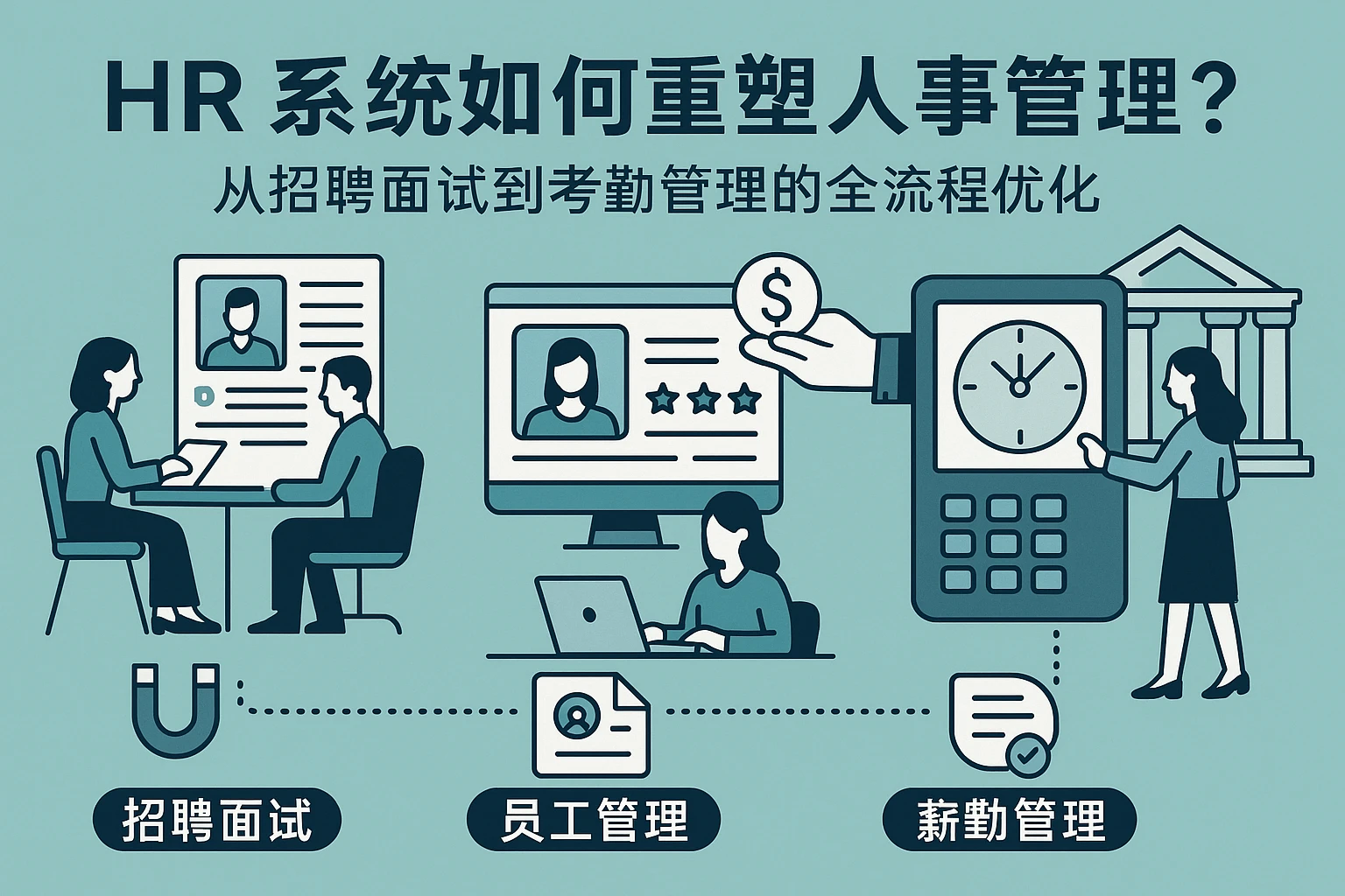 HR系统如何重塑人事管理？从招聘面试到政府考勤的全流程优化
