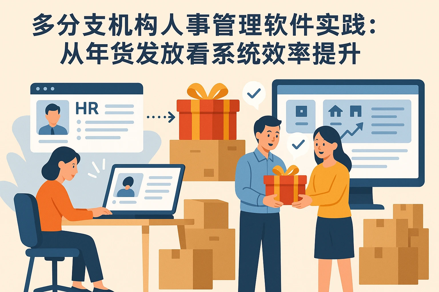 多分支机构人事管理软件实践：从年货发放看系统效率提升