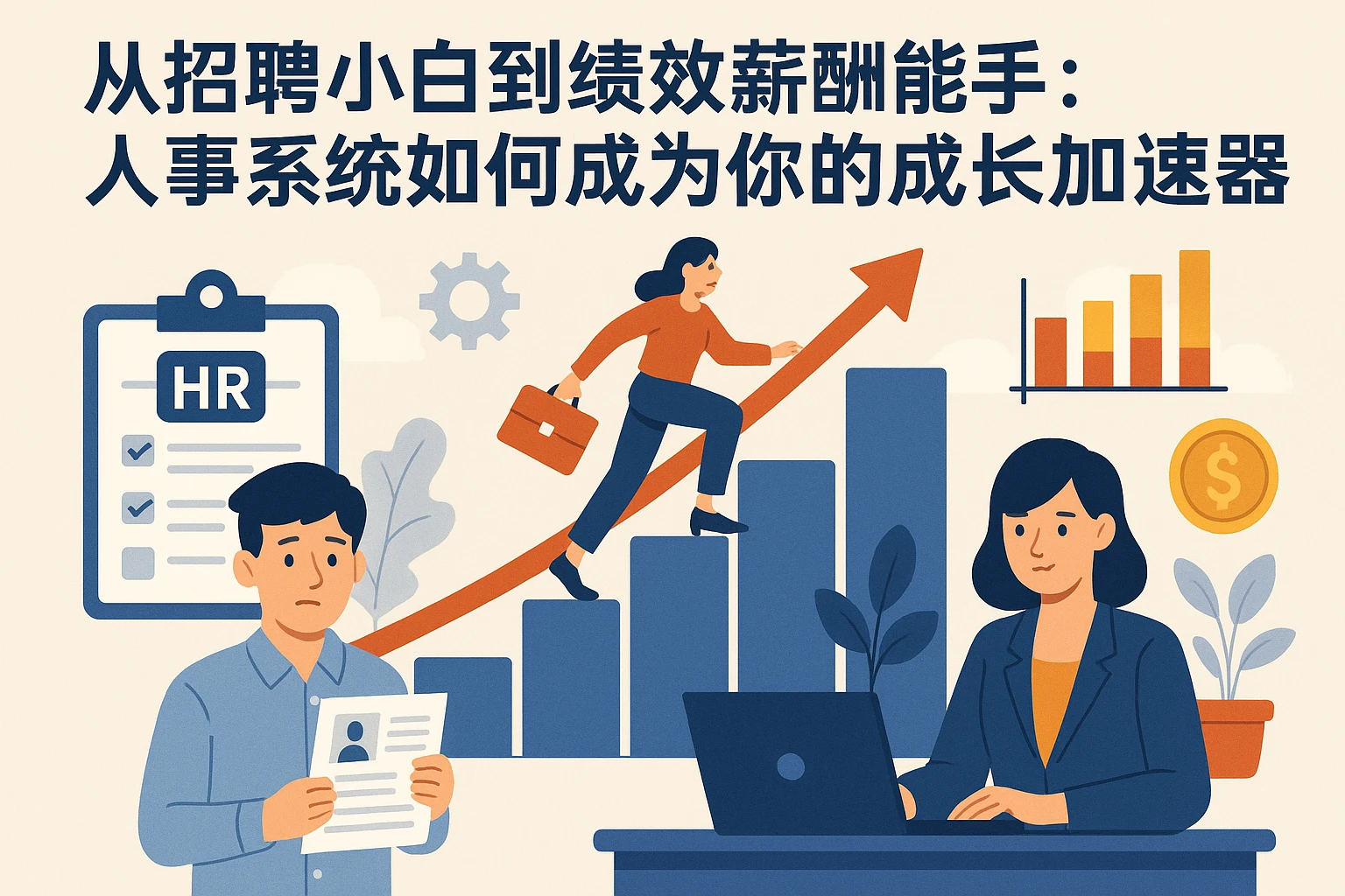 从招聘小白到绩效薪酬能手：人事系统如何成为你的成长加速器