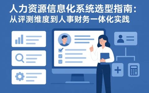 人力资源信息化系统选型指南：从评测维度到人事财务一体化实践