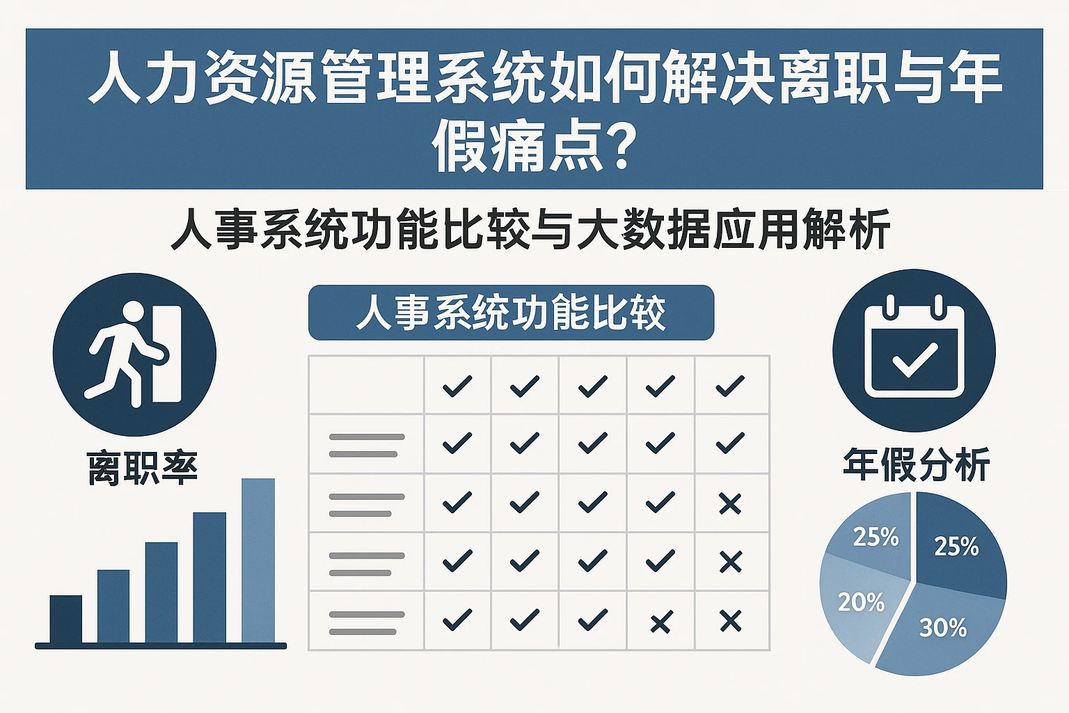 人力资源管理系统如何解决离职与年假痛点？人事系统功能比较与大数据应用解析