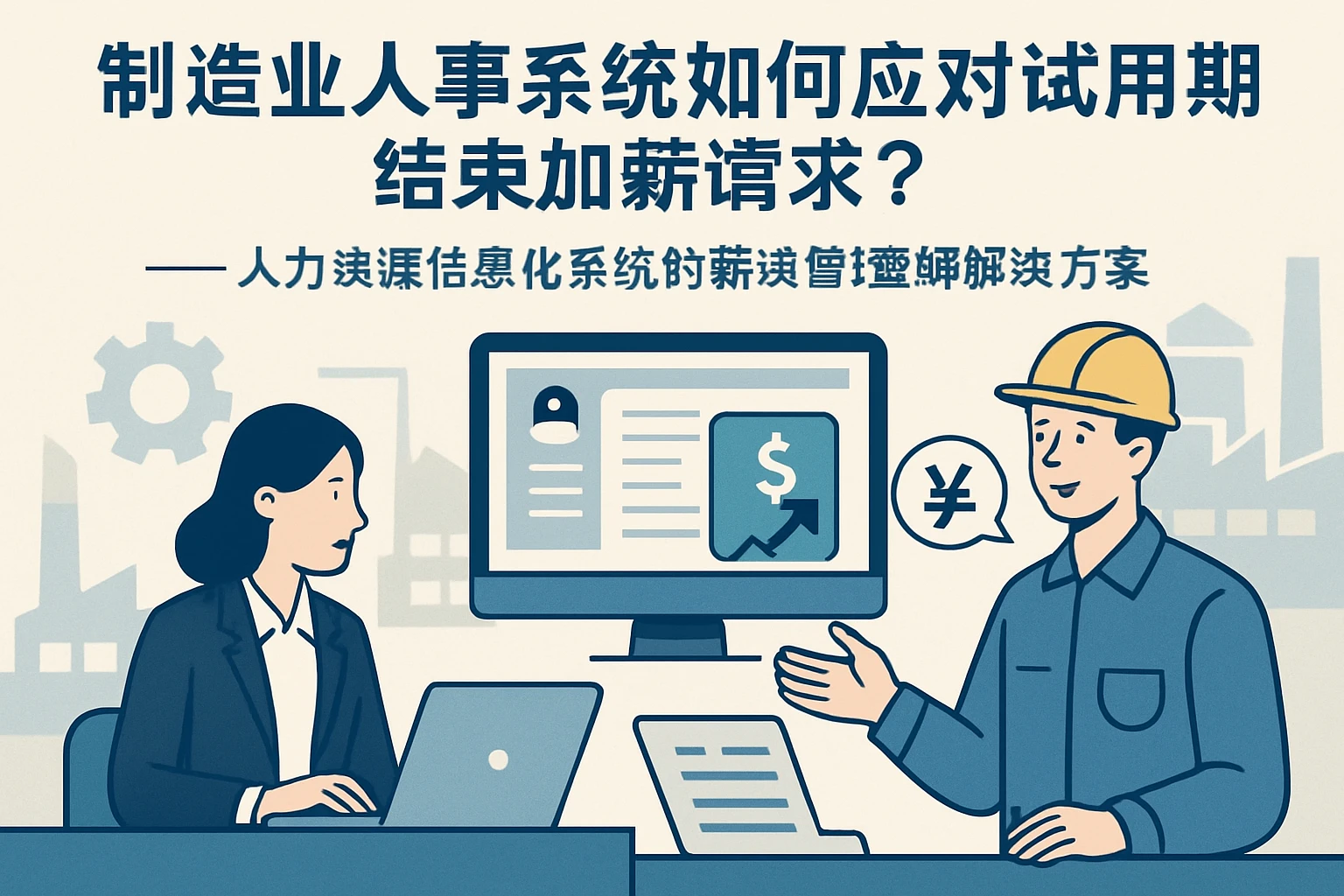 制造业人事系统如何应对试用期结束加薪请求？——人力资源信息化系统的薪资管理解决方案
