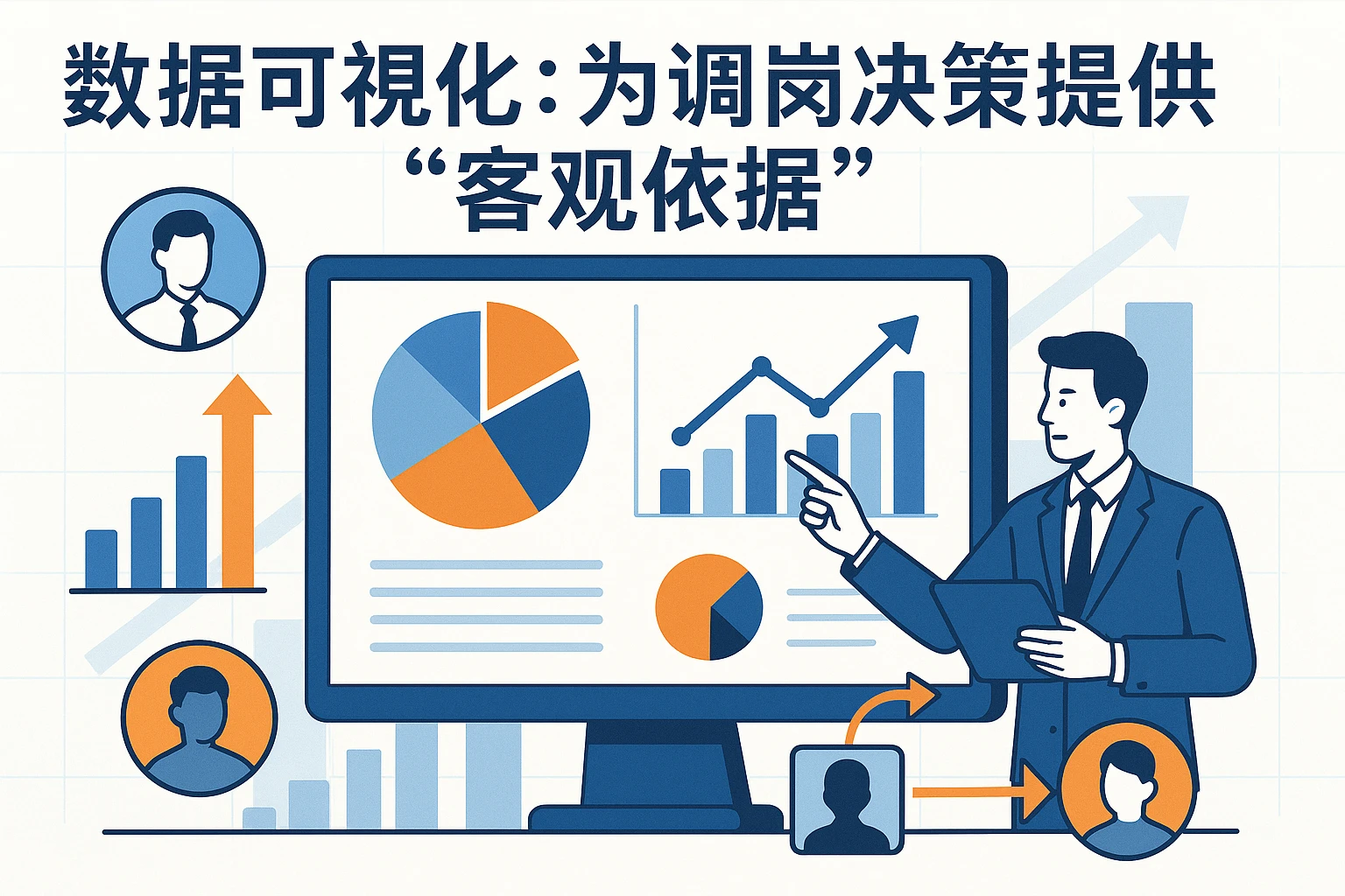 2. 数据可视化：为调岗决策提供“客观依据”