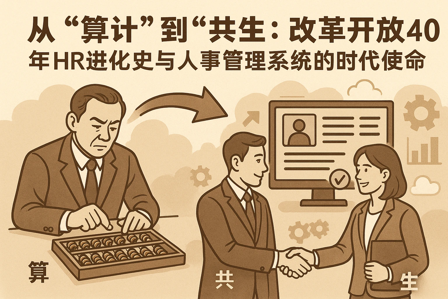 从“算计”到“共生”：改革开放40年HR进化史与人事管理系统的时代使命