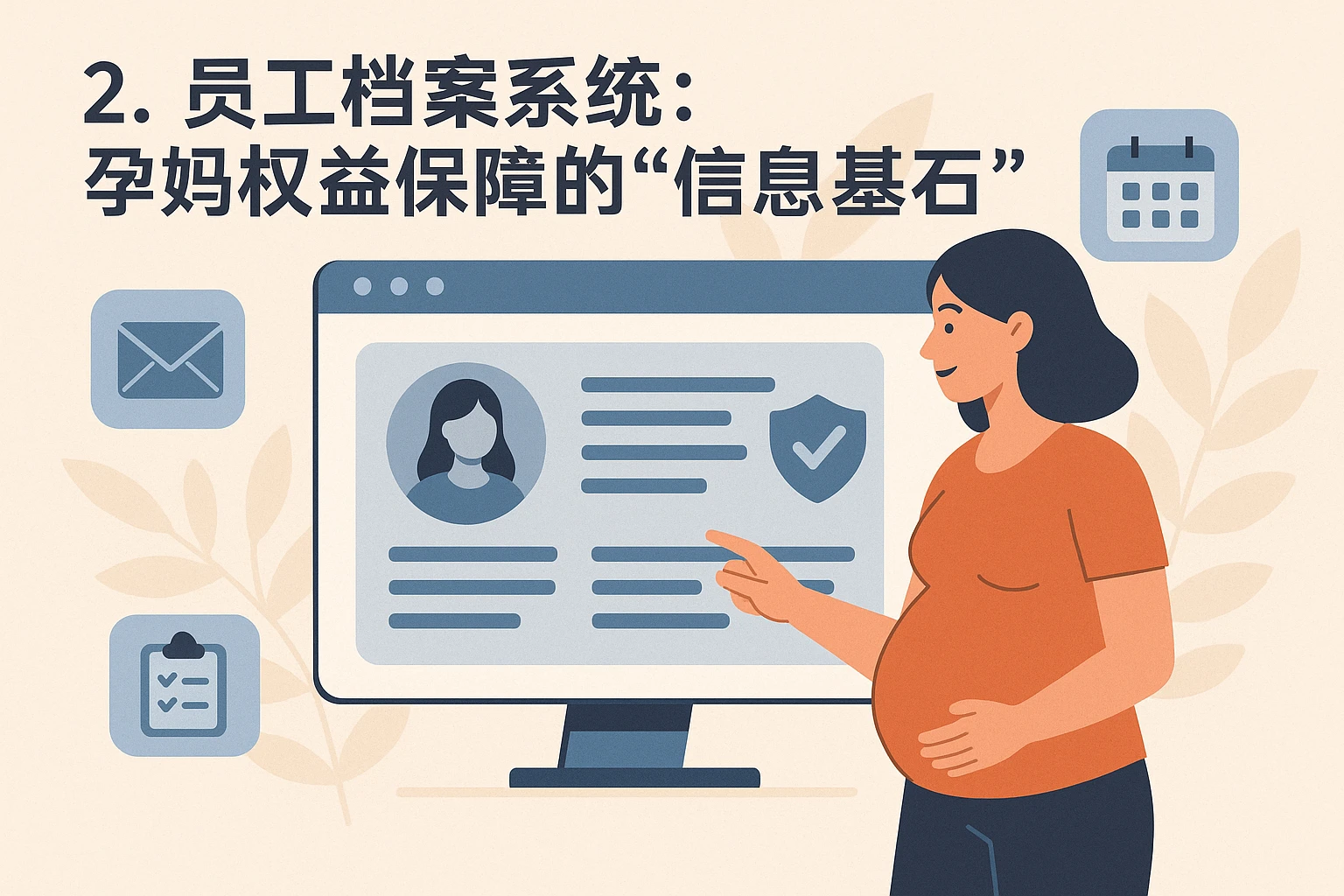 2. 员工档案系统：孕妈权益保障的“信息基石”