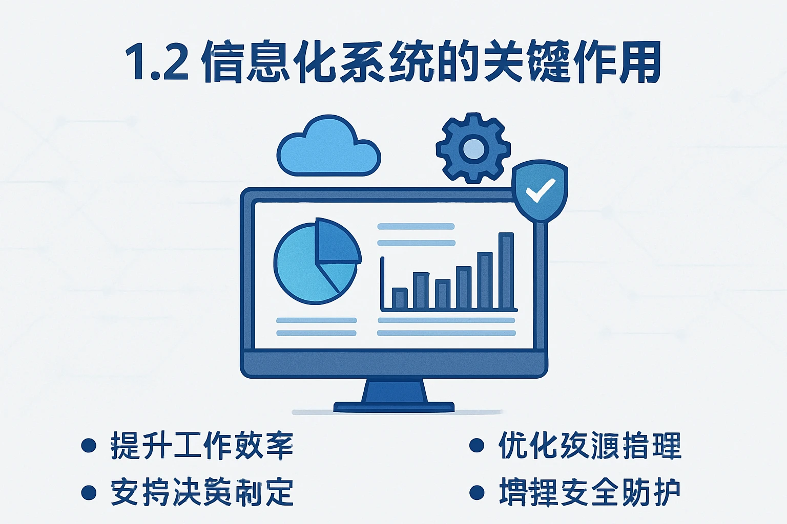 1.2 信息化系统的关键作用