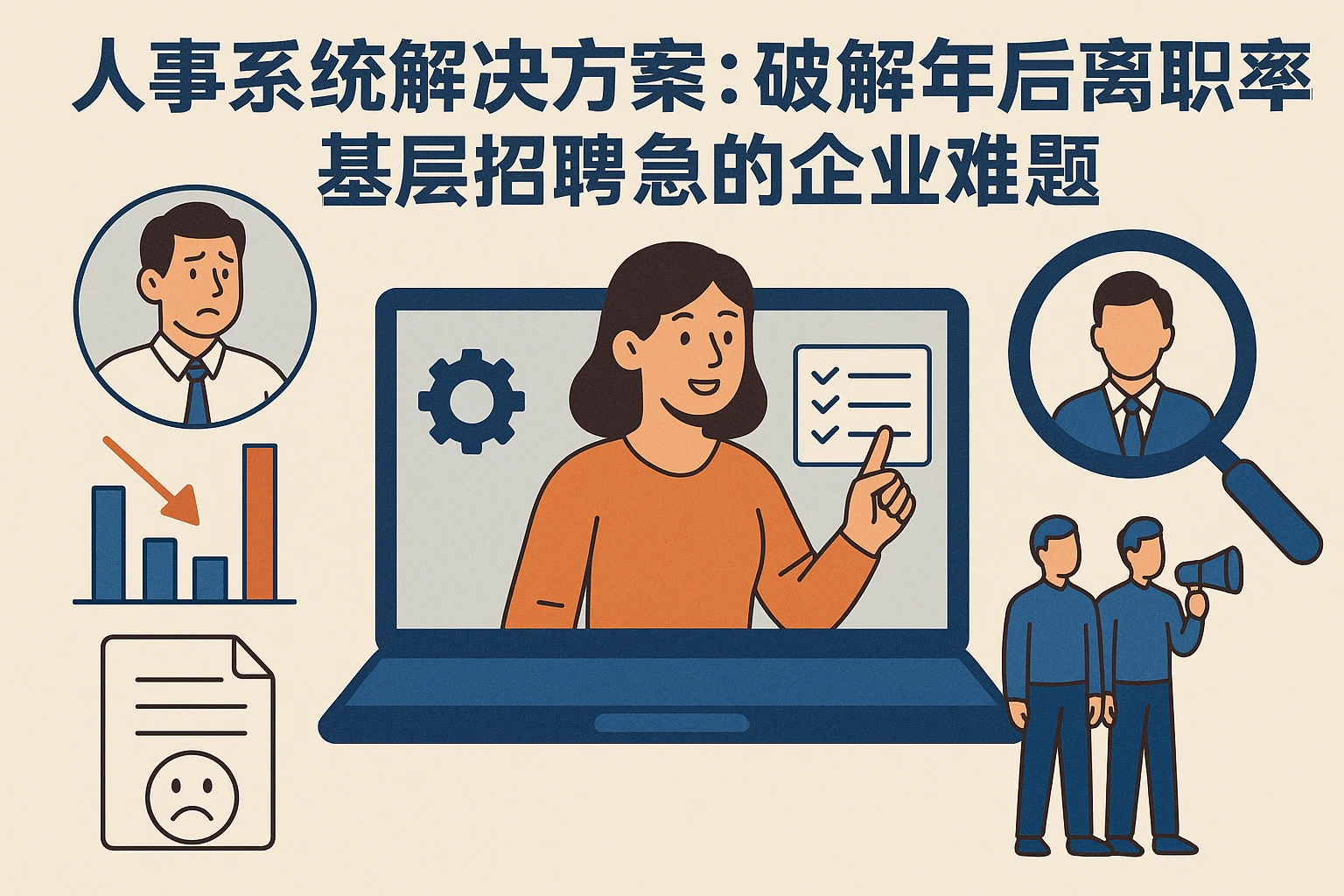 人事系统解决方案：破解年后离职率高、基层招聘急的企业难题