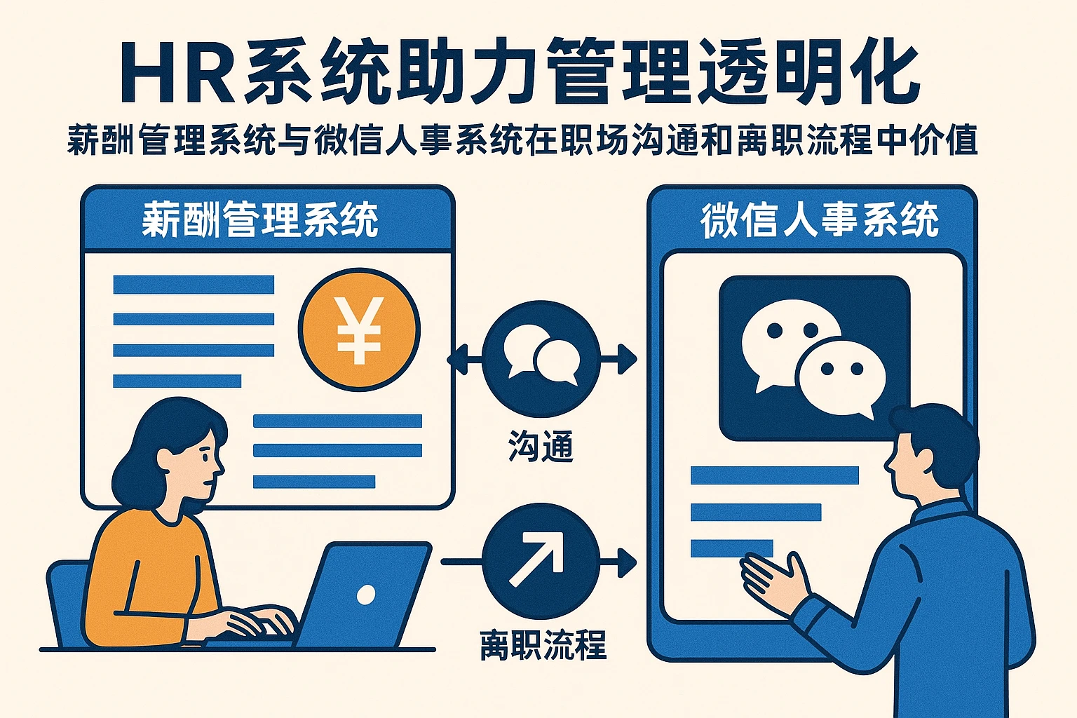 HR系统助力管理透明化：薪酬管理系统与微信人事系统在职场沟通和离职流程中的价值