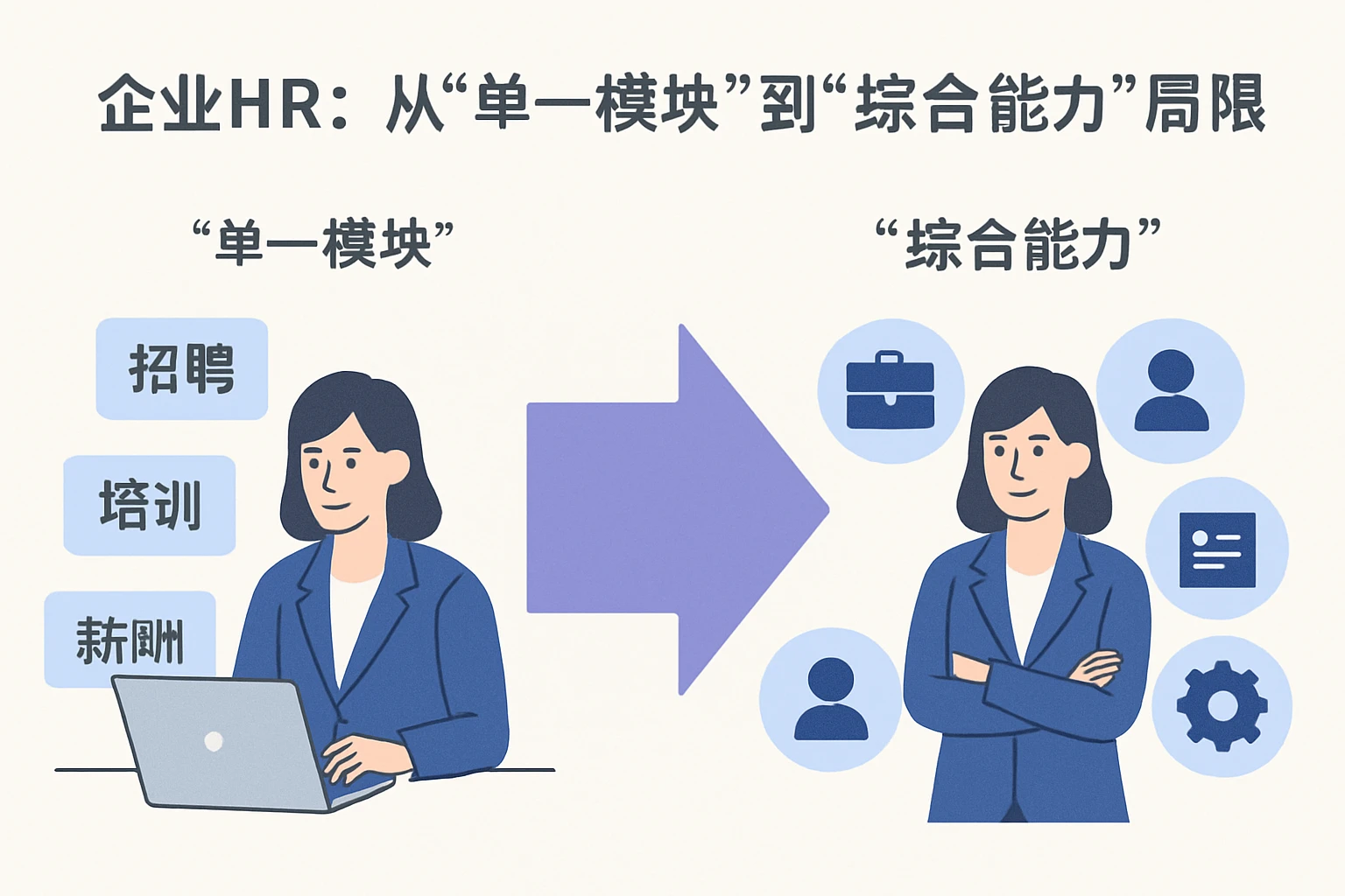2. 企业HR：从“单一模块”到“综合能力”的局限
