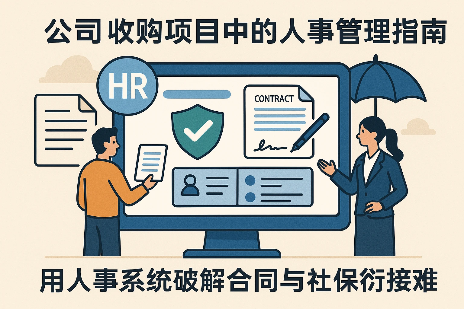 公司收购项目中的人事管理指南：用人事系统破解合同与社保衔接难题