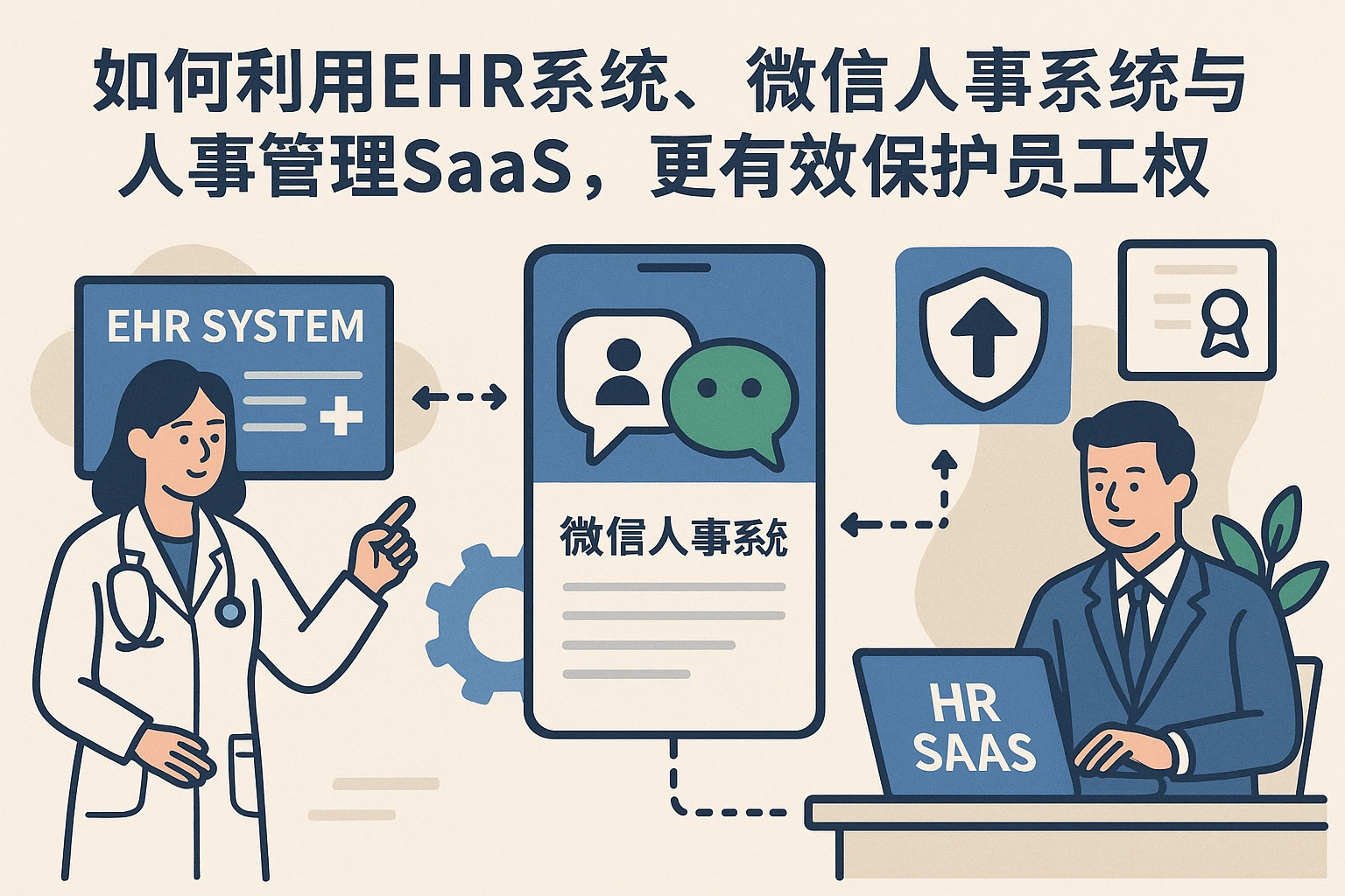 如何利用EHR系统、微信人事系统与人事管理SaaS，更高效保护员工权益