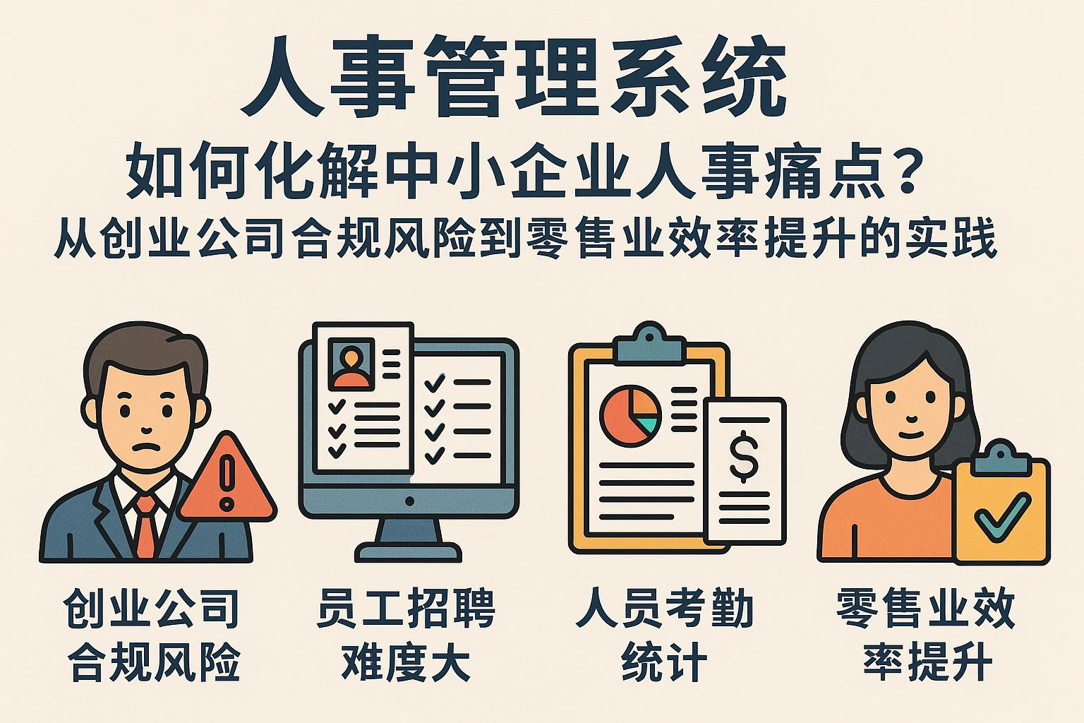 人事管理系统如何化解中小企业人事痛点？从创业公司合规风险到零售业效率提升的实践