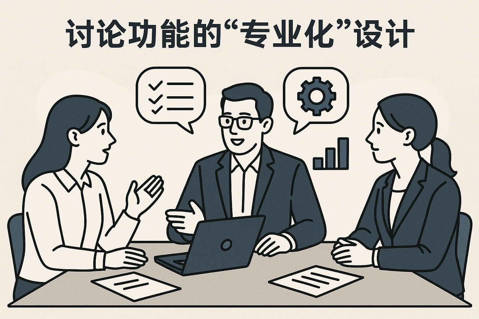 2. 讨论功能的“专业化”设计