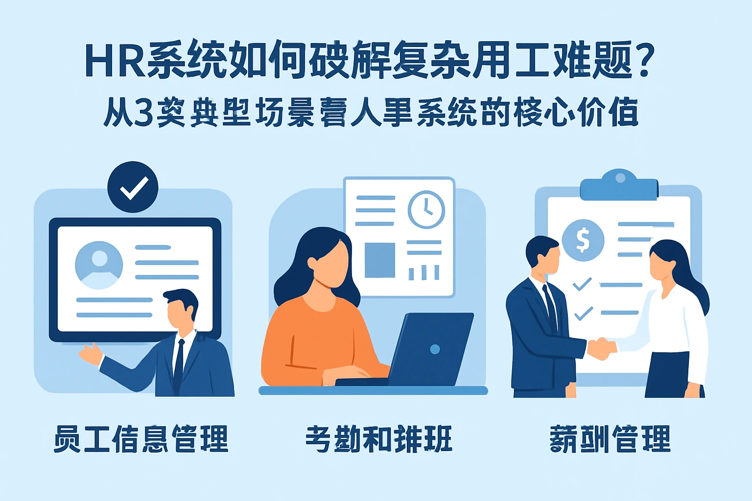HR系统如何破解复杂用工难题？从3类典型场景看人事系统的核心价值