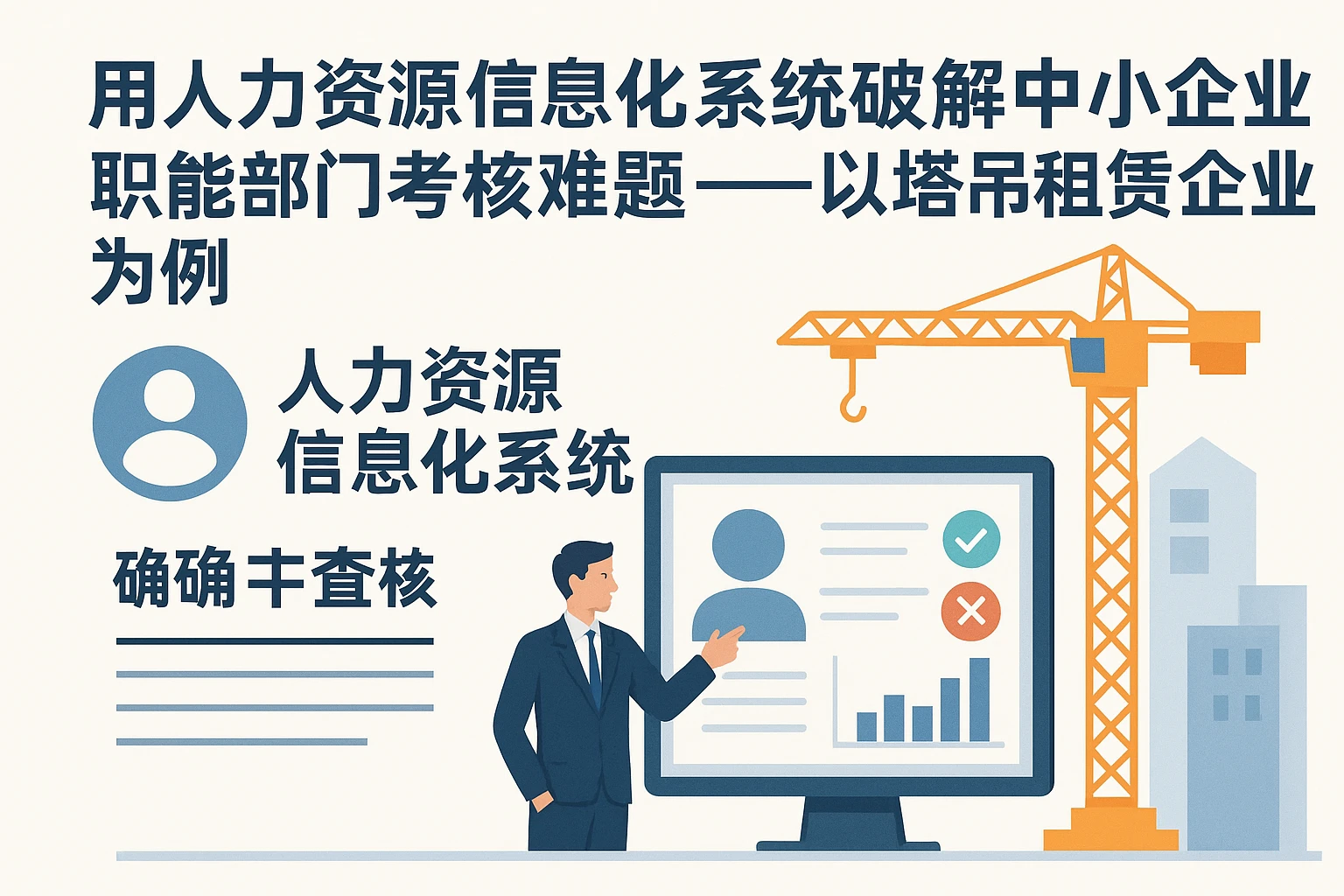 用人力资源信息化系统破解中小企业职能部门考核难题——以塔吊租赁企业为例