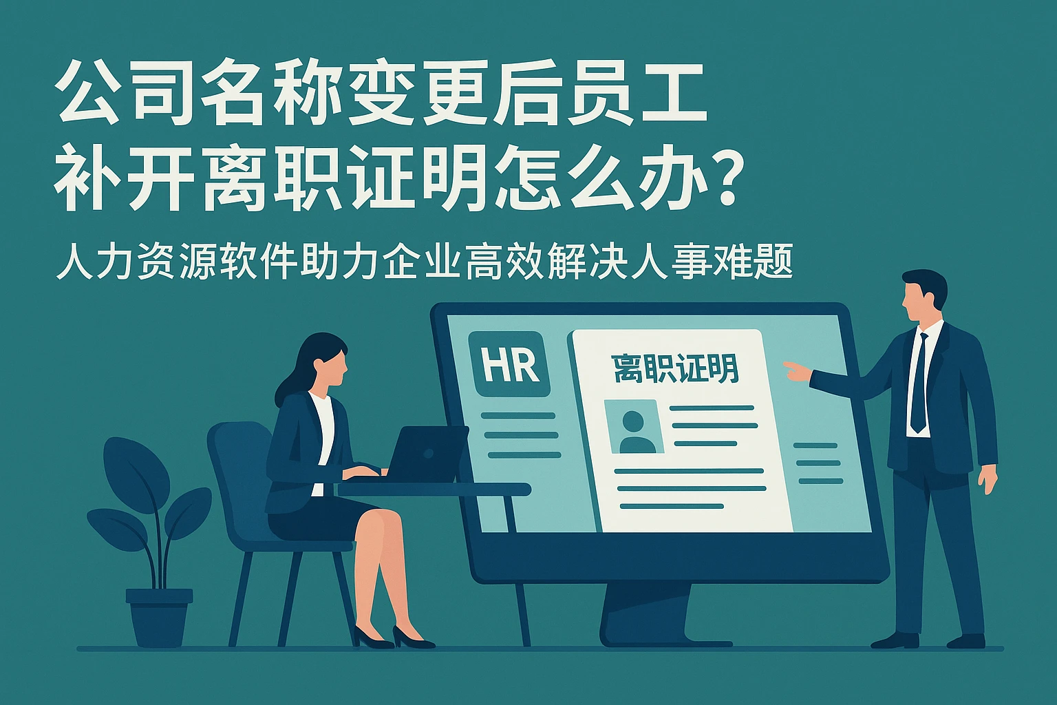 公司名称变更后员工补开离职证明怎么办？人力资源软件助力企业高效解决人事难题
