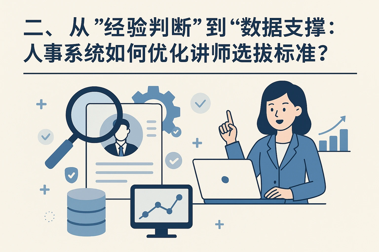 二、从“经验判断”到“数据支撑”：人事系统如何优化讲师选拔标准？