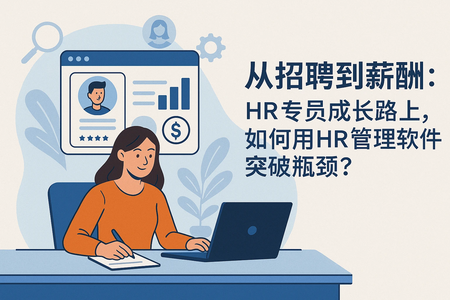 从招聘到薪酬：HR专员成长路上，如何用HR管理软件突破瓶颈？