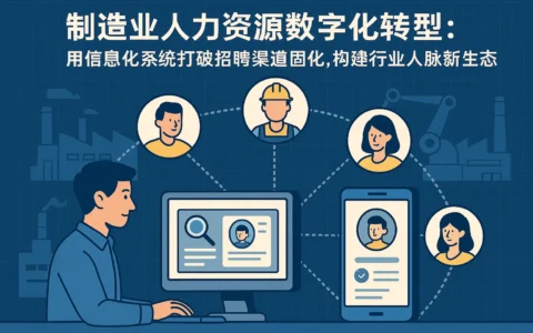 制造业人力资源数字化转型：用信息化系统打破招聘渠道固化，构建行业人脉新生态