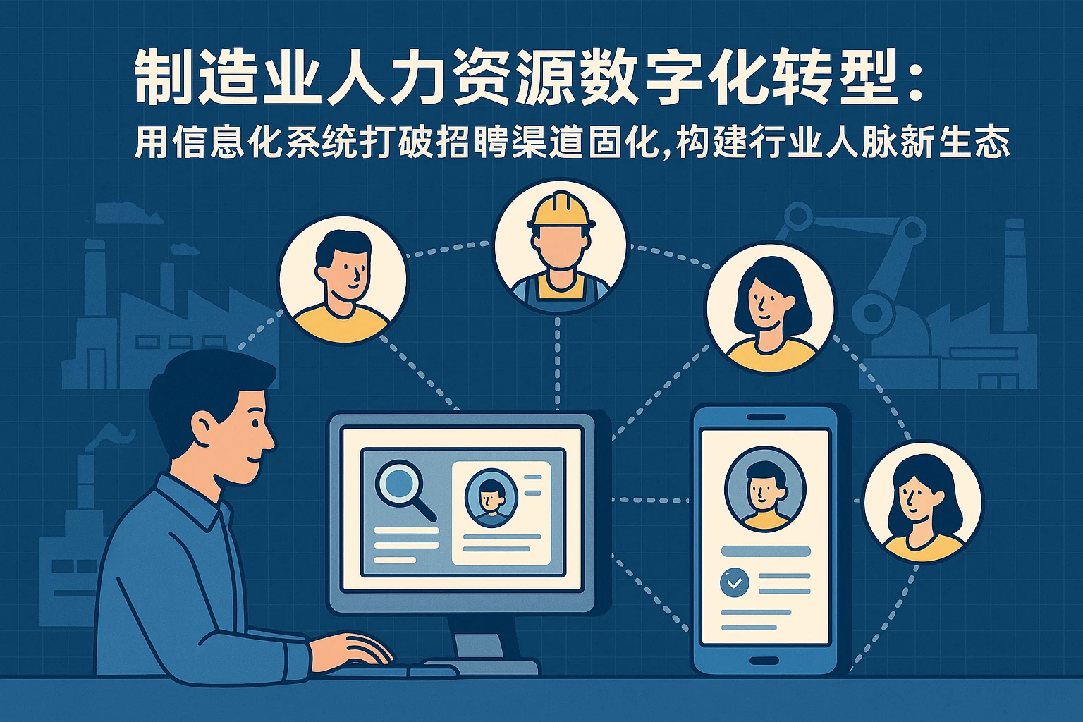 制造业人力资源数字化转型：用信息化系统打破招聘渠道固化，构建行业人脉新生态