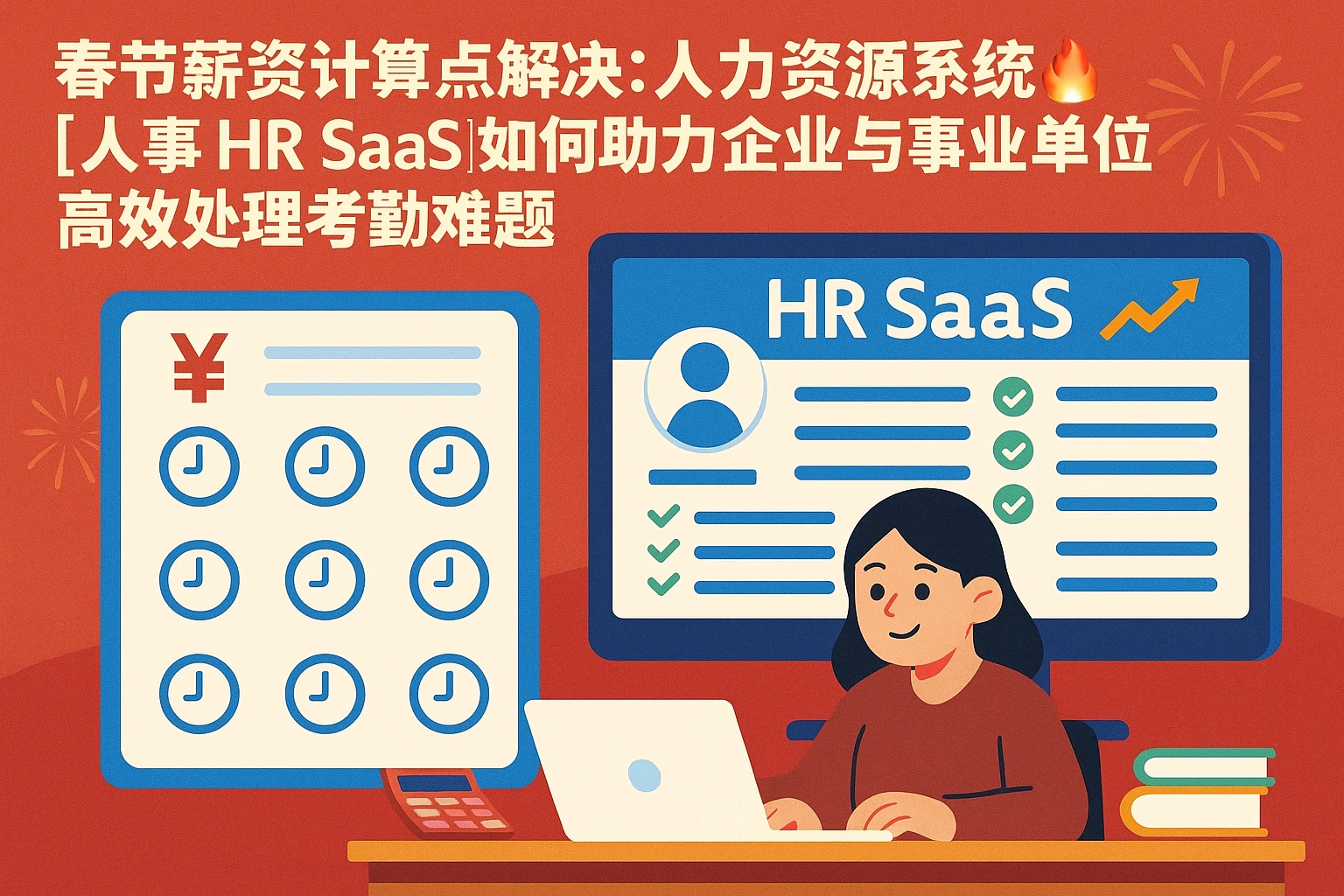 春节薪资计算痛点解决：人力资源系统（人事SaaS）如何助力企业与事业单位高效处理考勤难题