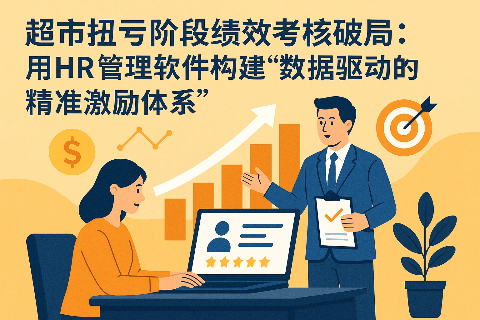 超市扭亏阶段绩效考核破局：用HR管理软件构建“数据驱动的精准激励体系”