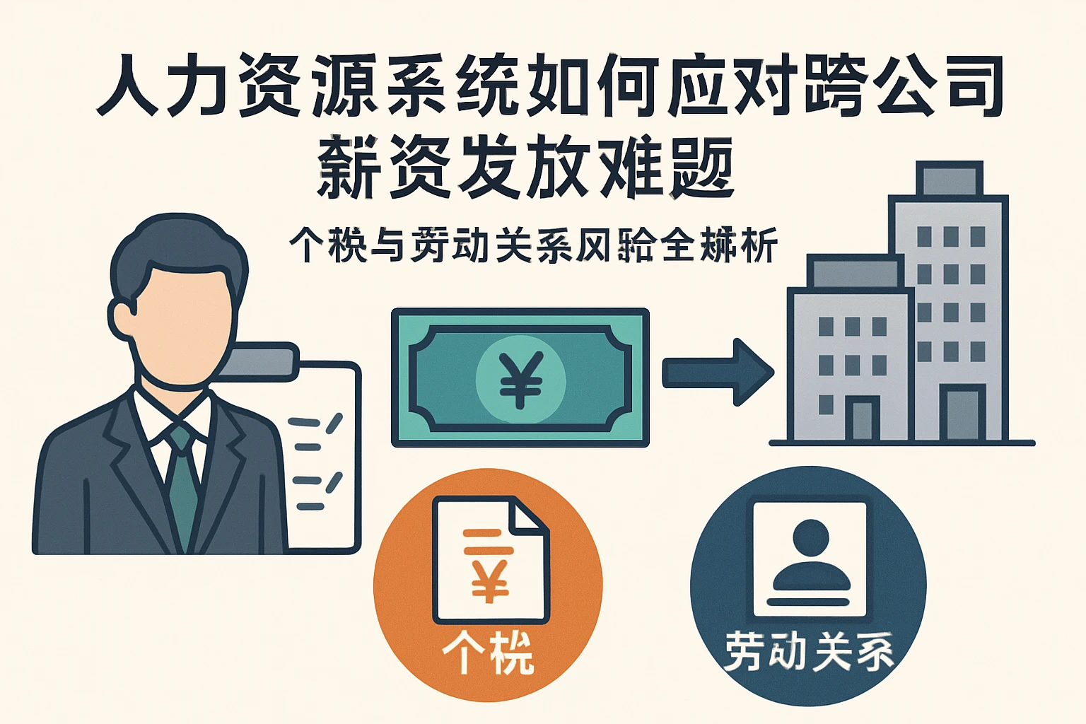 人力资源系统如何应对跨公司薪资发放难题：个税与劳动关系风险全解析
