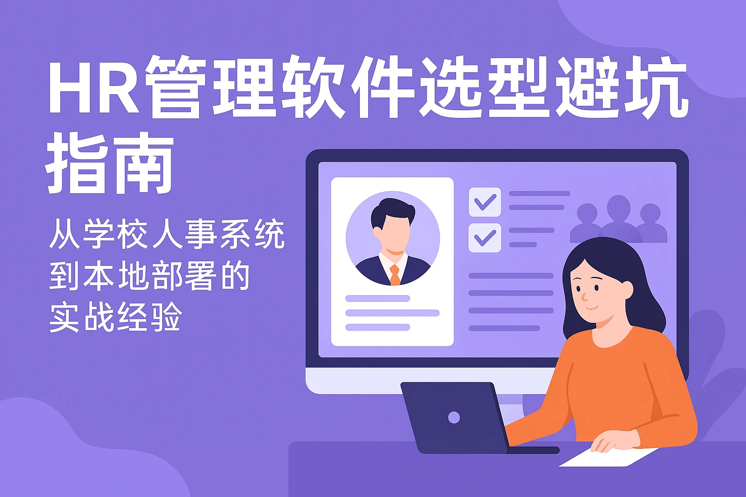 HR管理软件选型避坑指南：从学校人事系统到本地部署的实战经验