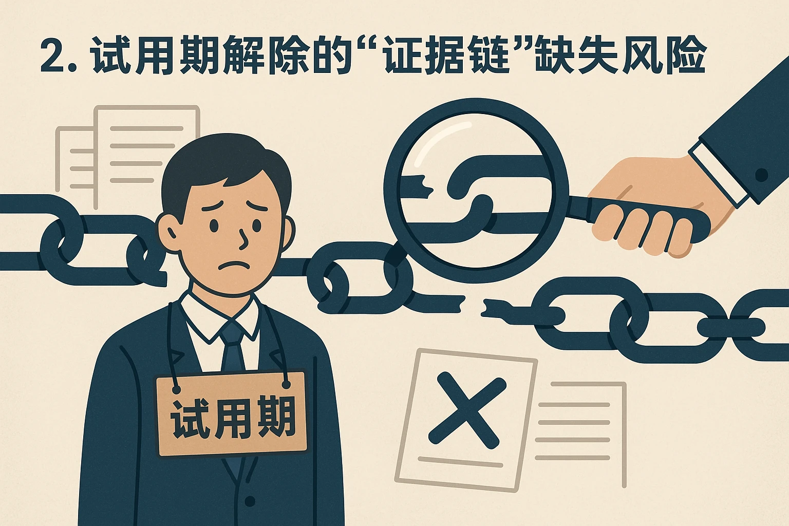 2. 试用期解除的“证据链”缺失风险