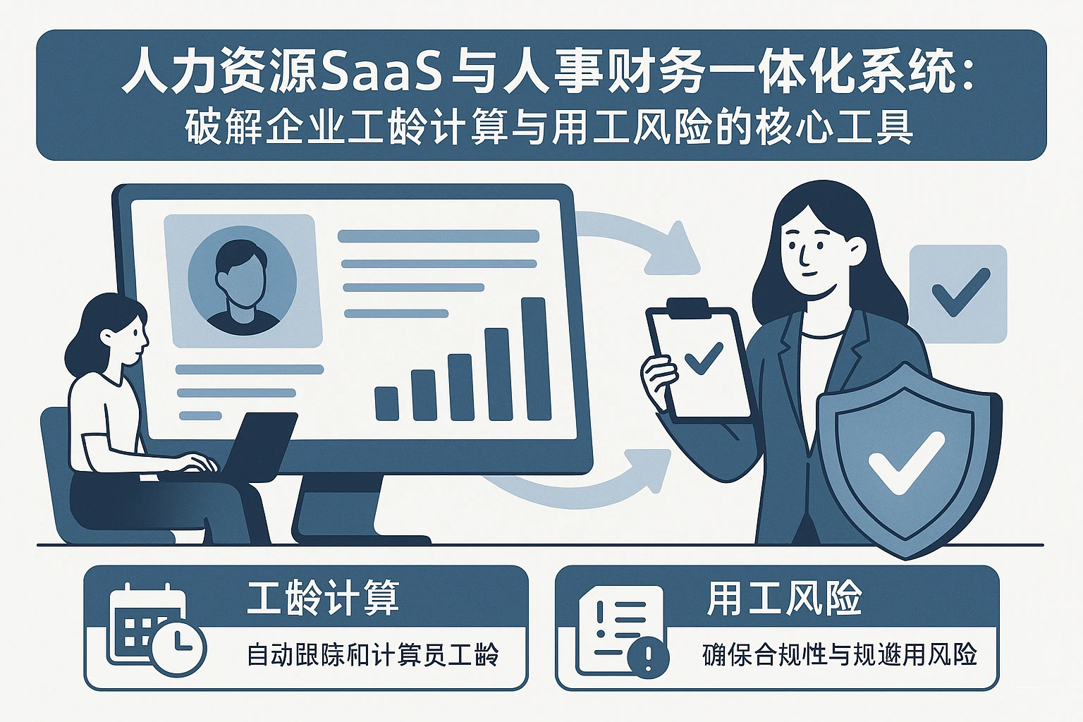 人力资源SaaS与人事财务一体化系统：破解企业工龄计算与用工风险的核心工具