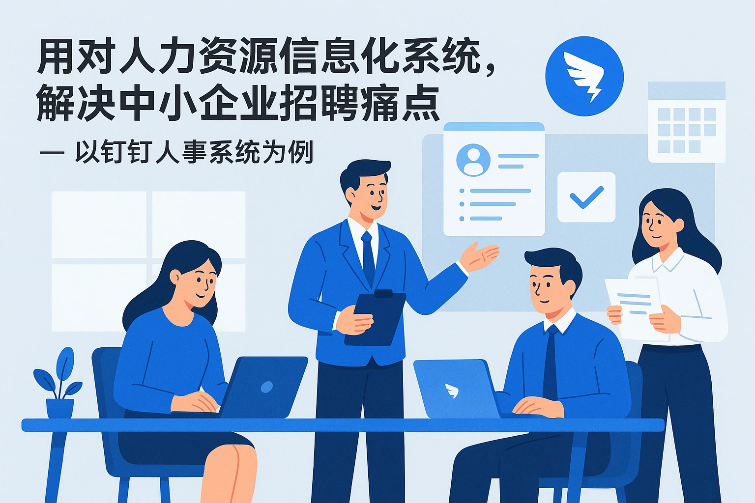 用对人力资源信息化系统，解决中小企业招聘痛点——以钉钉人事系统为例
