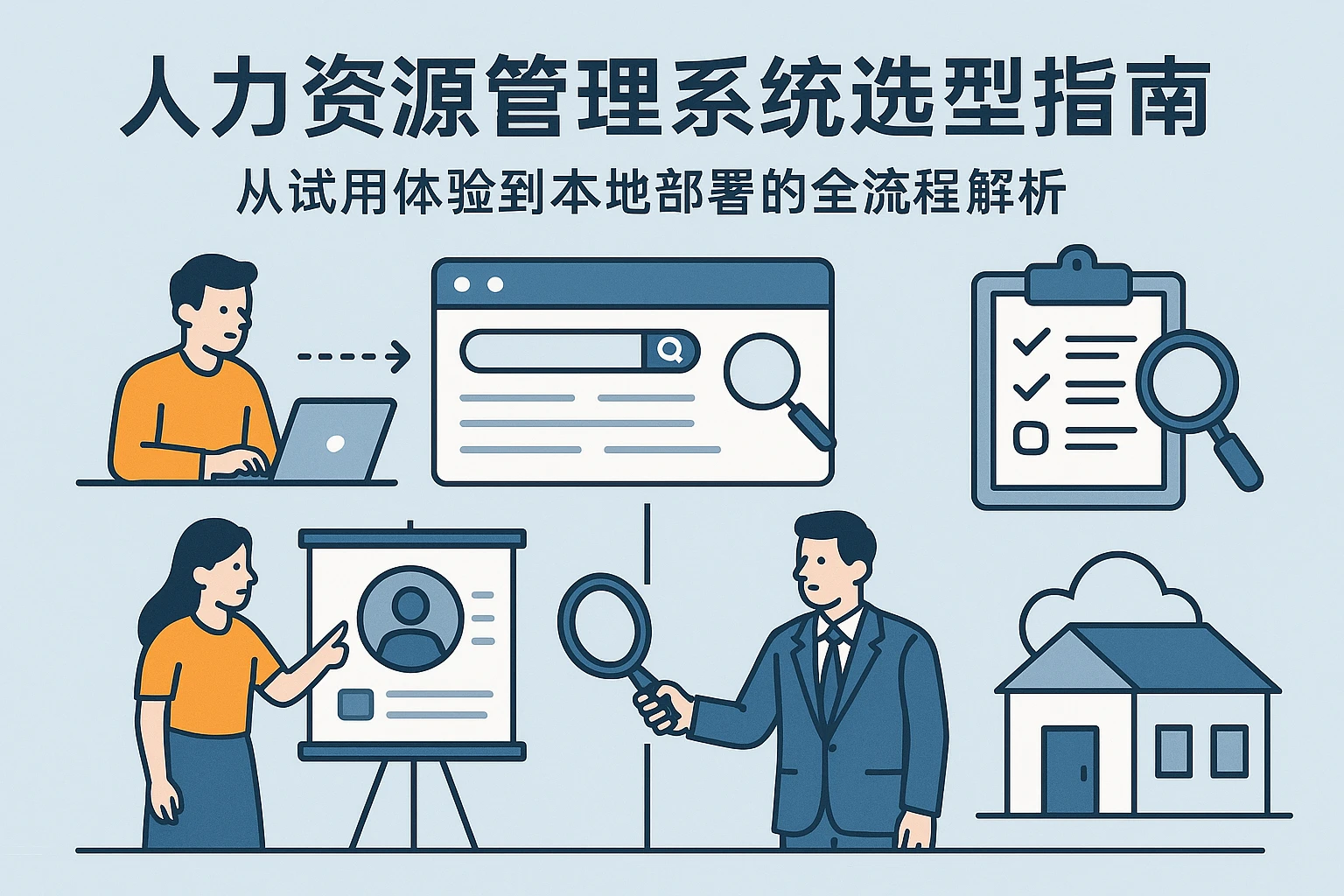 人力资源管理系统选型指南：从试用体验到本地部署的全流程解析