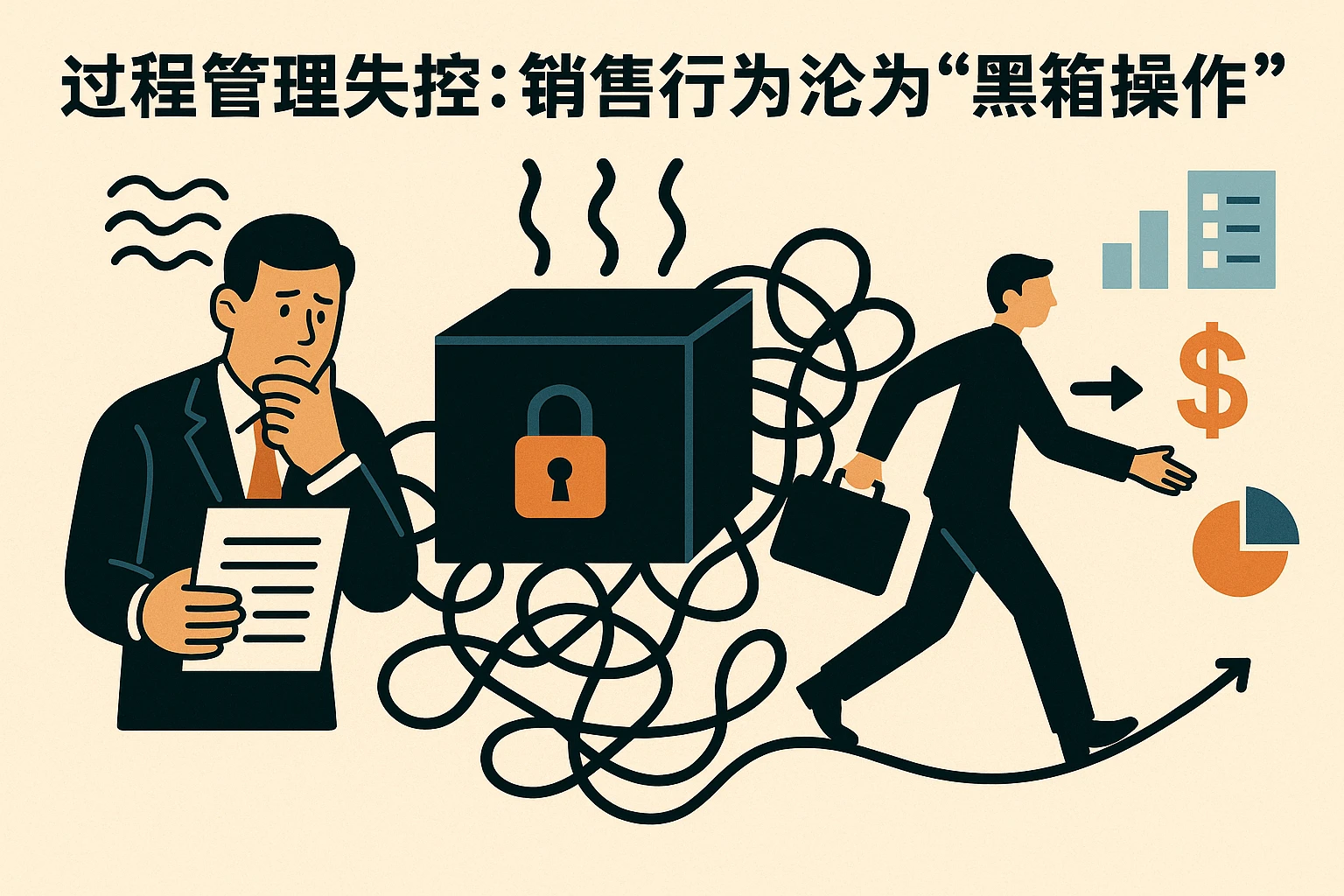 2. 过程管理失控：销售行为沦为“黑箱操作”