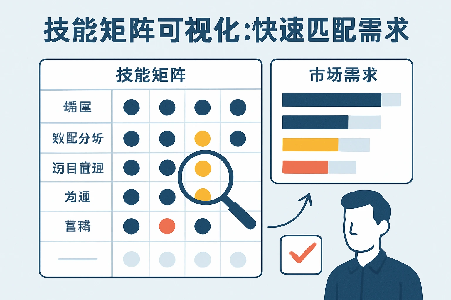 2. 技能矩阵可视化：快速匹配市场需求