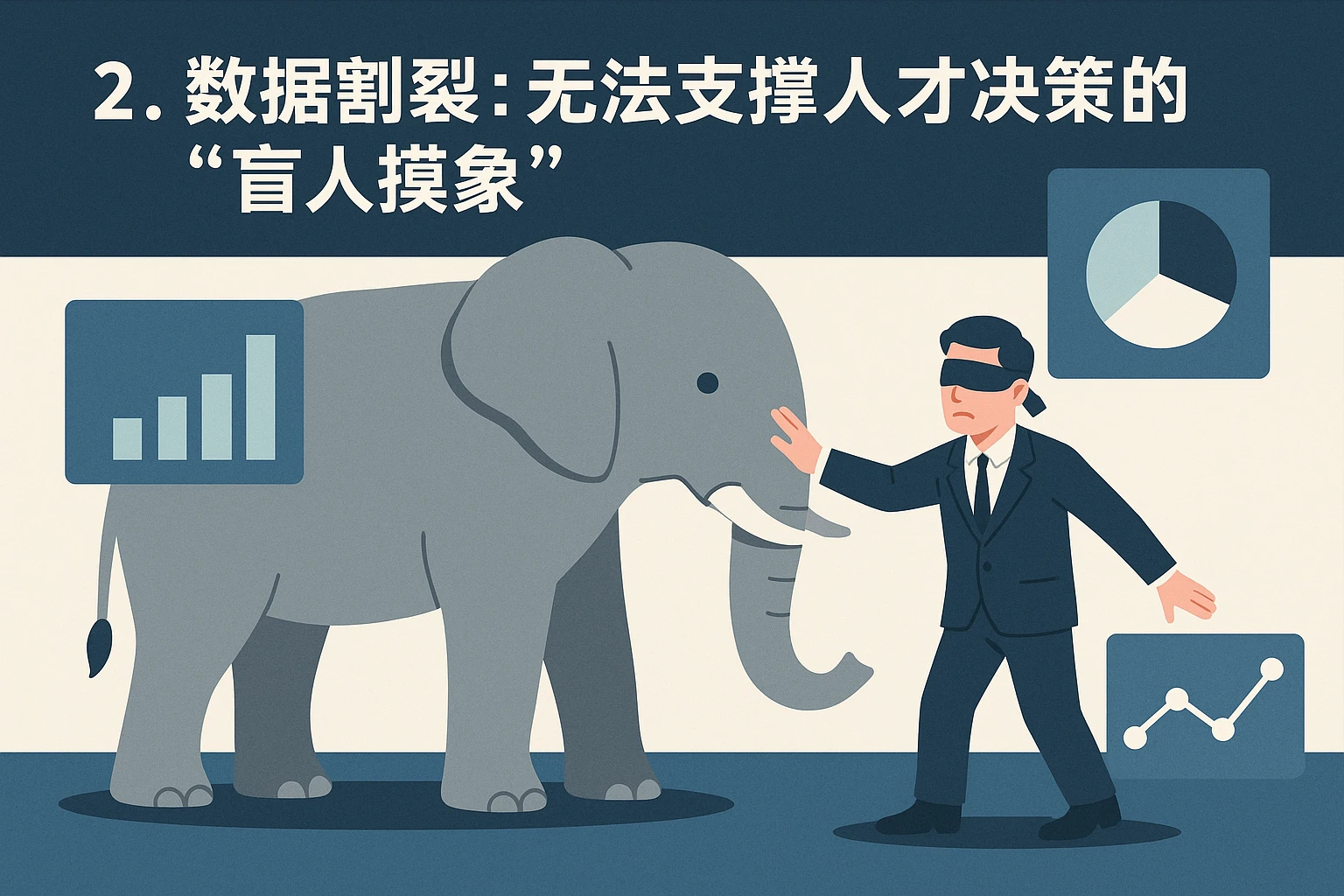 2. 数据割裂：无法支撑人才决策的“盲人摸象”