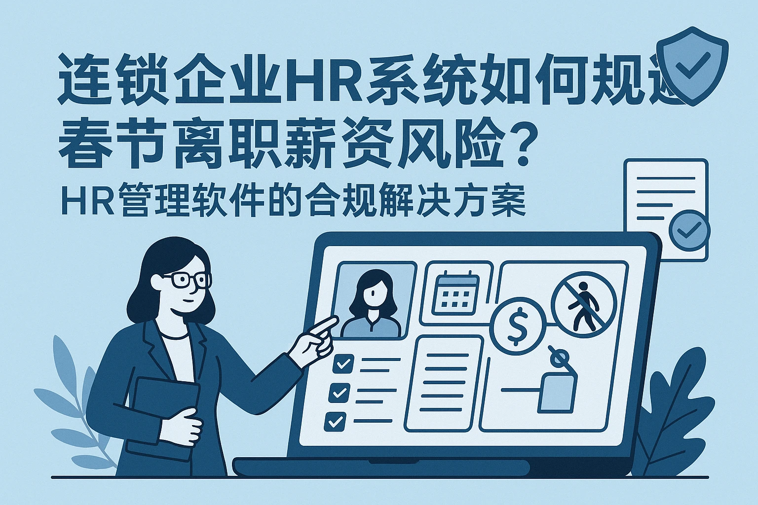 连锁企业HR系统如何规避春节离职薪资风险？HR管理软件的合规解决方案