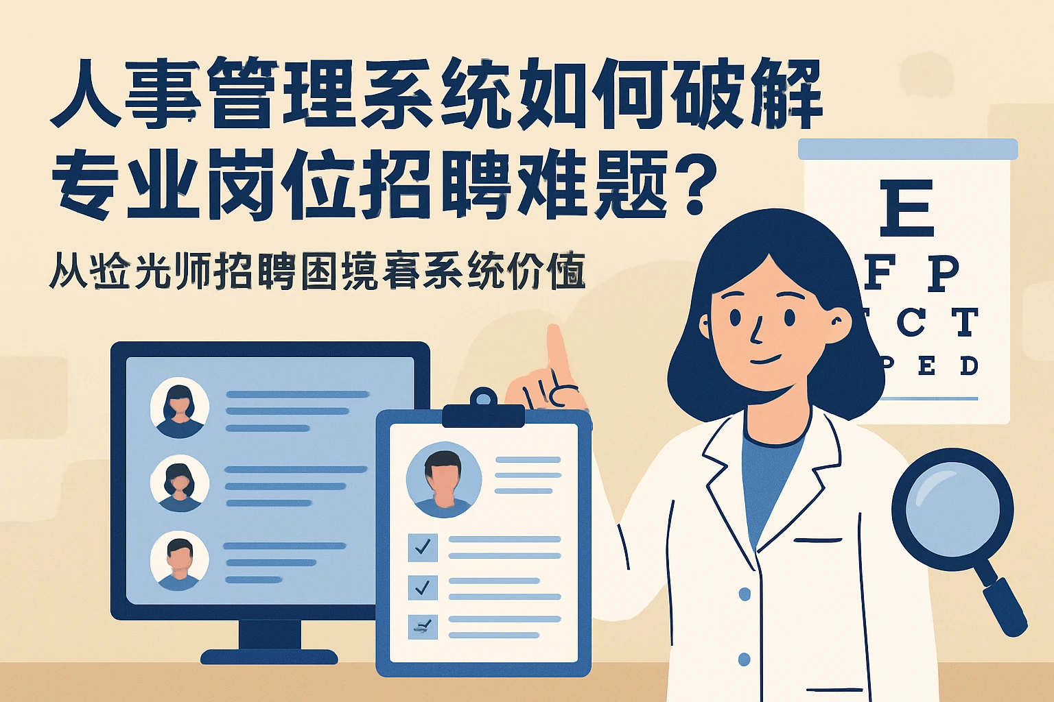 人事管理系统如何破解专业岗位招聘难题？从验光师招聘困境看系统价值