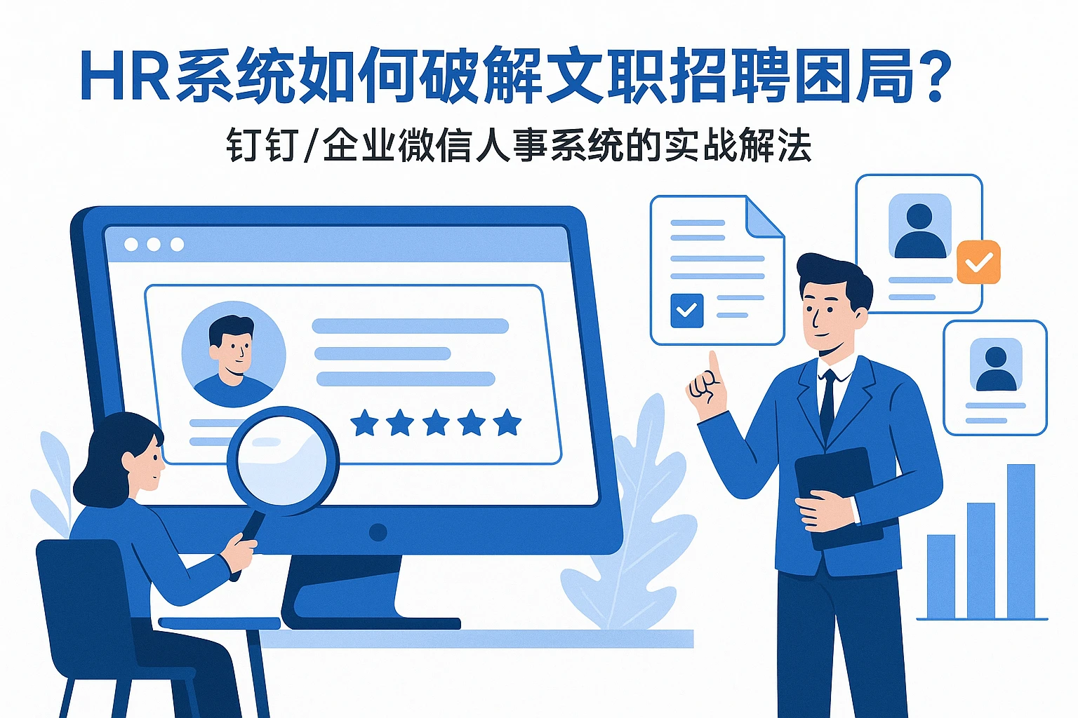 HR系统如何破解文职招聘困局？钉钉/企业微信人事系统的实战解法