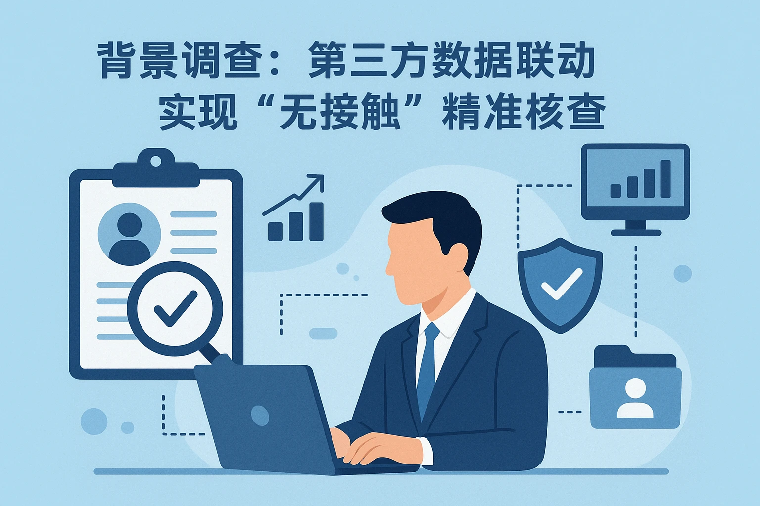 2. 背景调查：第三方数据联动，实现“无接触”精准核查