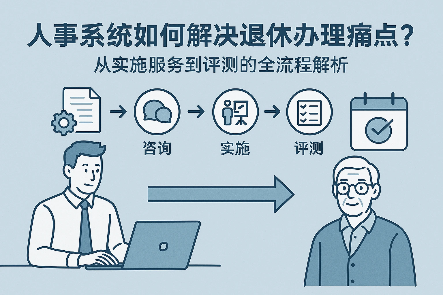 人事系统如何解决退休办理痛点？从实施服务到评测的全流程解析