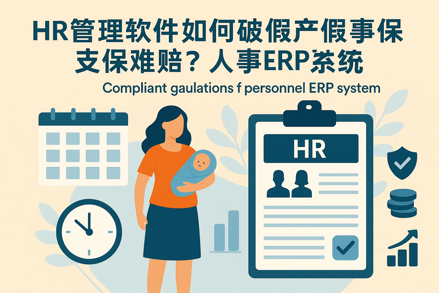 HR管理软件如何破解产假后事假社保难题？人事ERP系统的合规解决方案