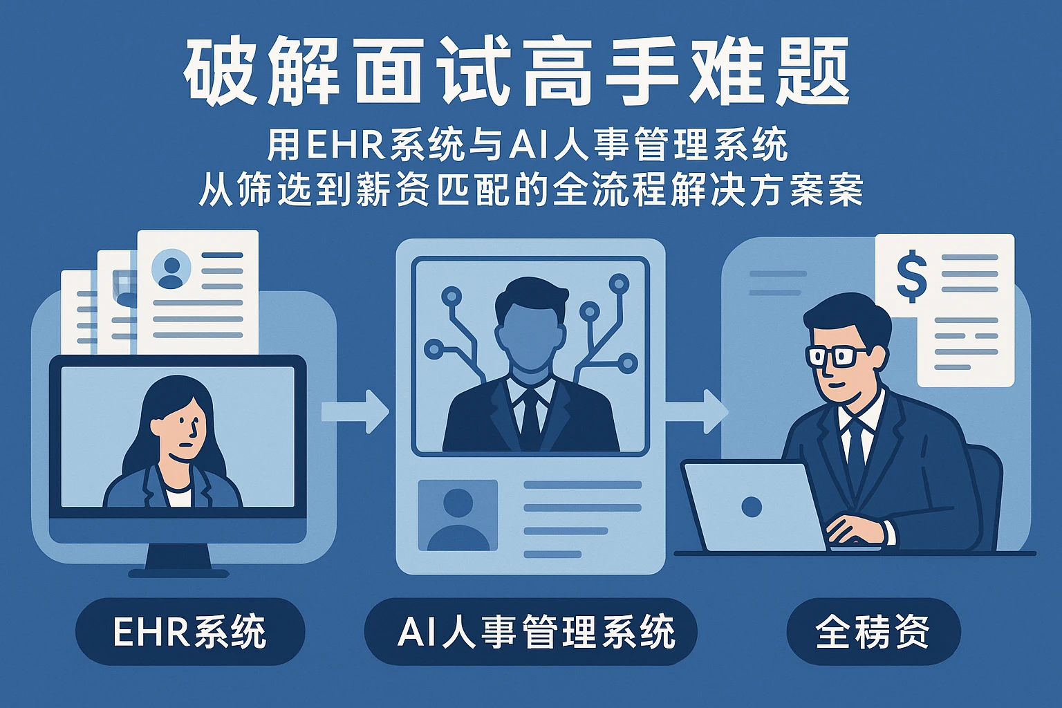 用EHR系统与AI人事管理系统破解面试高手难题：从筛选到薪资匹配的全流程解决方案