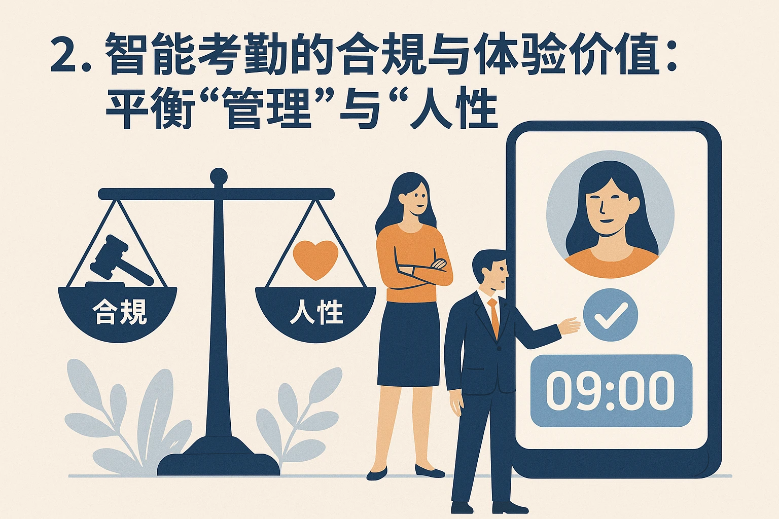 2. 智能考勤的合规与体验价值：平衡“管理”与“人性”