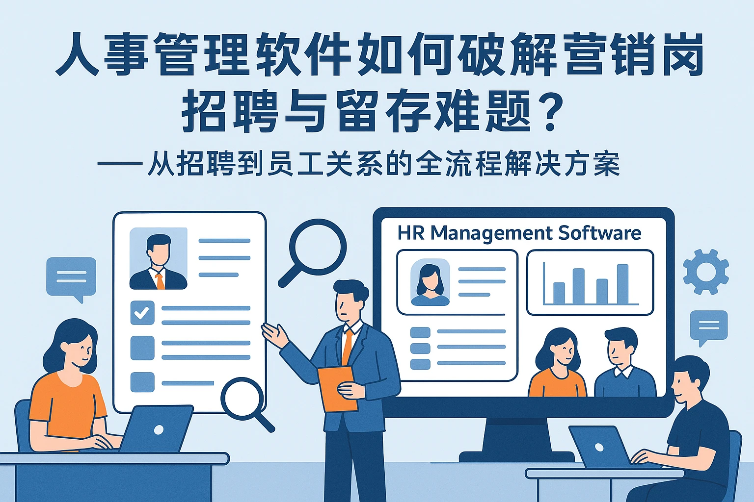 人事管理软件如何破解营销岗招聘与留存难题？——从招聘到员工关系的全流程解决方案