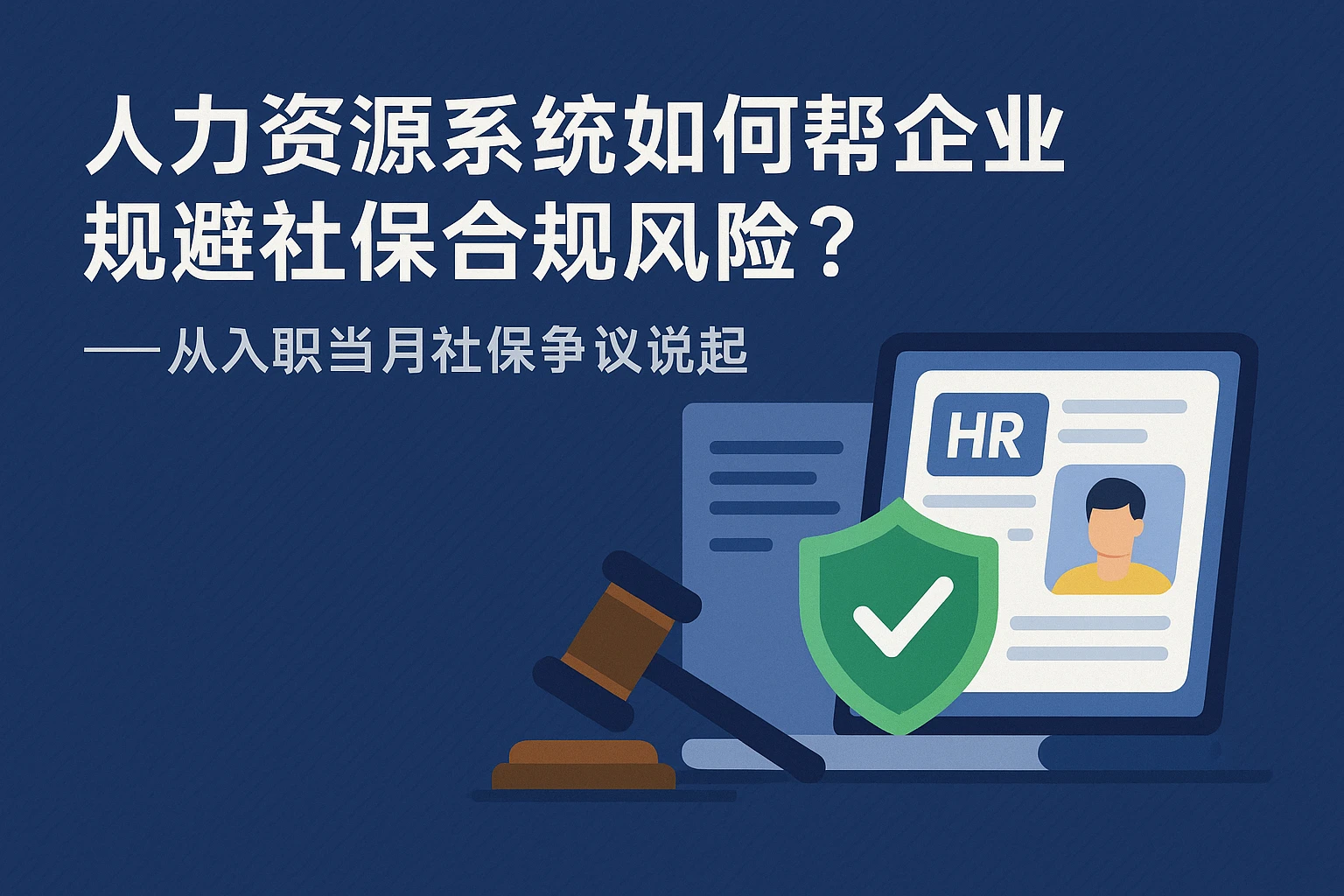 人力资源系统如何帮企业规避社保合规风险？——从入职当月社保争议说起
